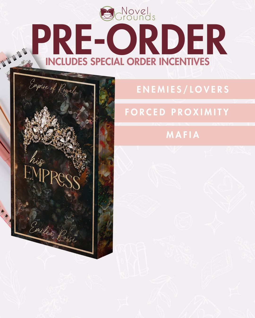 Pre-Order: His Empress: A Mafia Romance (Deluxe Limited Edition) (Empire of Royals, 3)