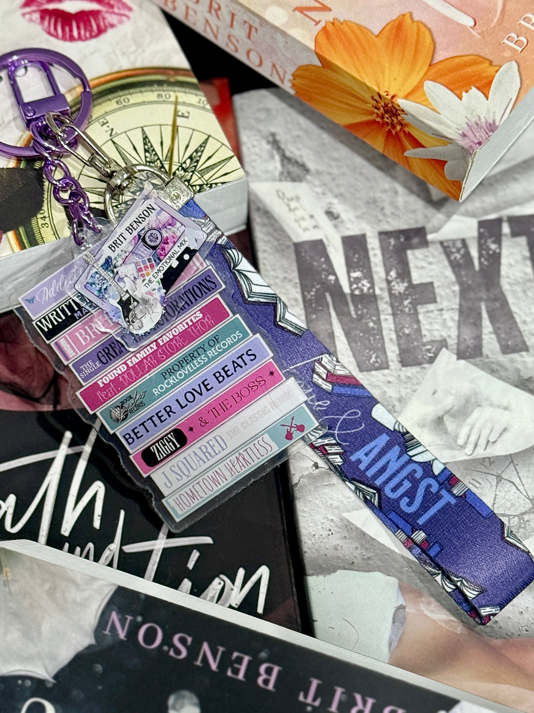 Brit Benson Romance Mixtape Lanyard + Keychain