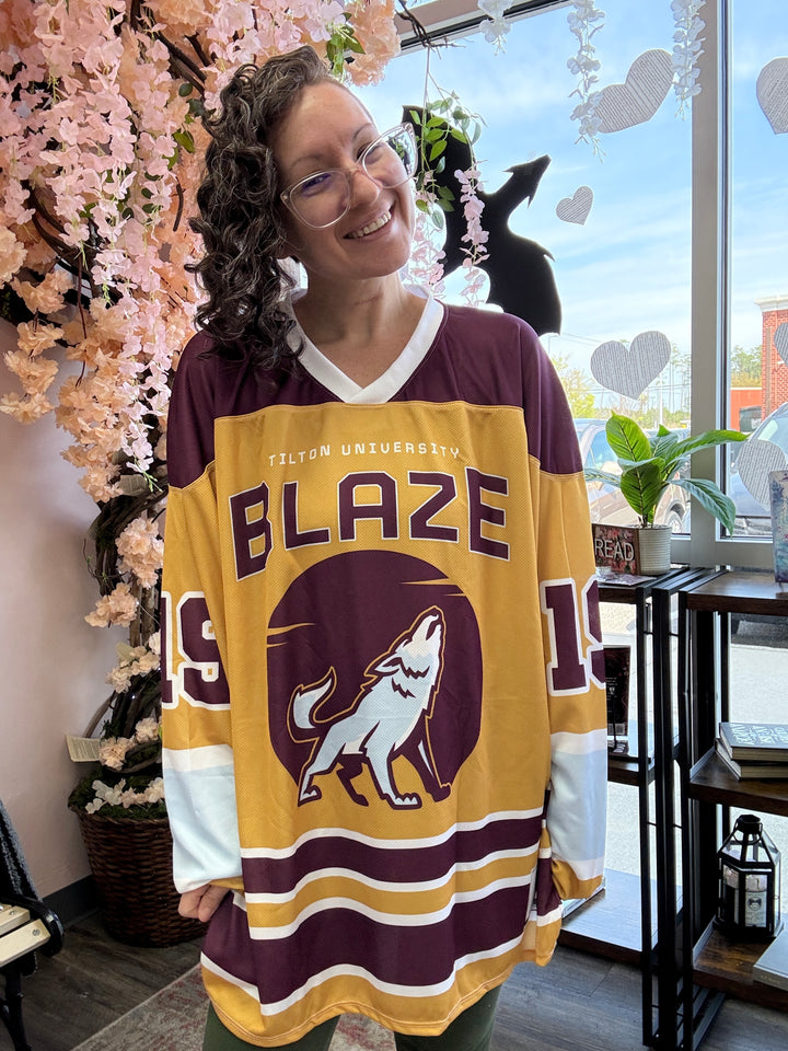 Tilton University Blaze Recycled Hockey Fan Jersey