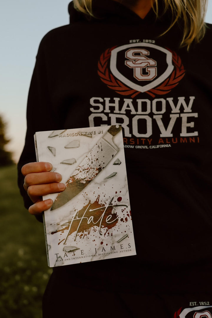 Tate James- Universidad Shadow Grove Sudadera con capucha unisex